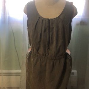 💎 5/$25 💎 Olive Green/Gray cinched waist dress